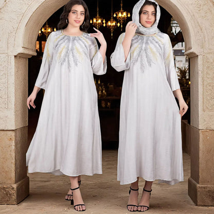 Women's Gilded Muslim Plus Size Dress