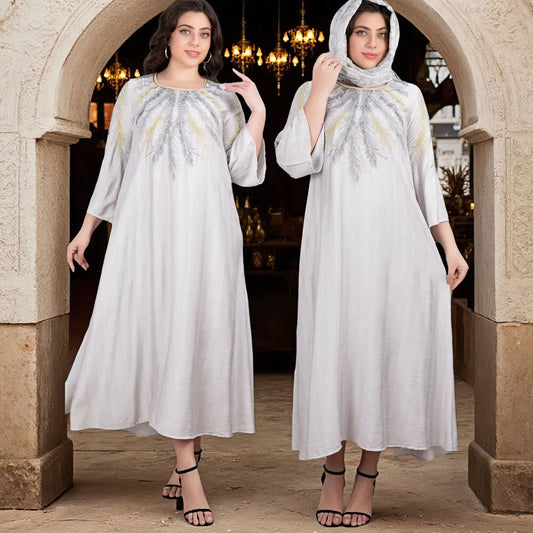 Women's Gilded Muslim Plus Size Dress