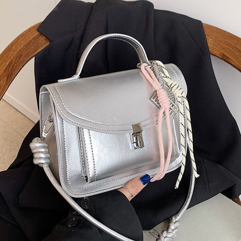 Casual Small Square Shoulder Bag Retro Portable Messenger Handbags For Women