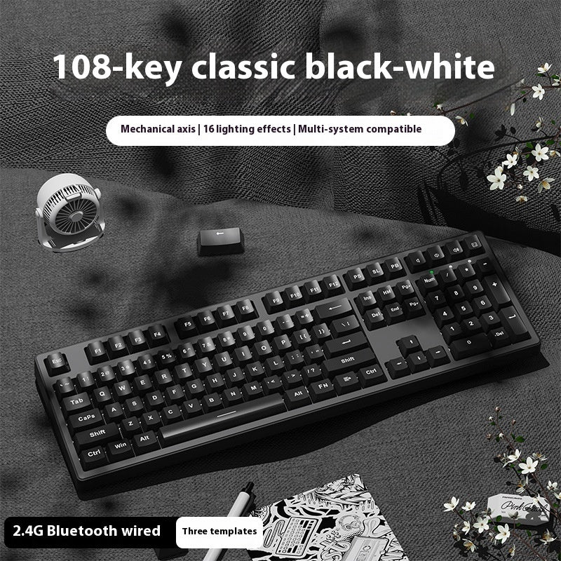 Office Game Wireless Bluetooth Three-model Mechanical Keyboard