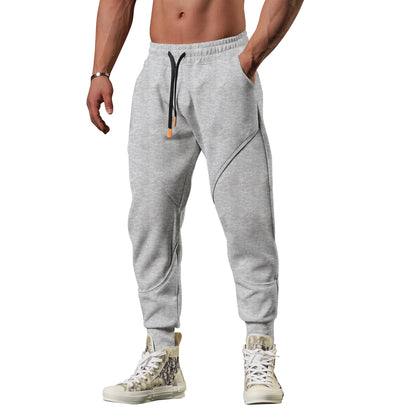 Warm Leisure Outdoor Track Sweatpants Men's Loose Tappered
