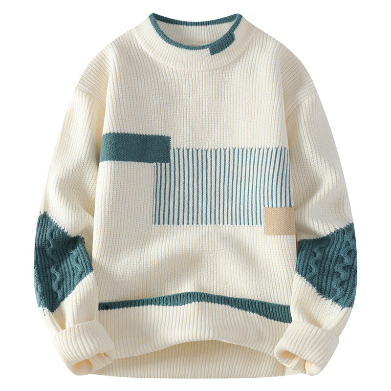 Fashion Colorblock Knitwear Winter