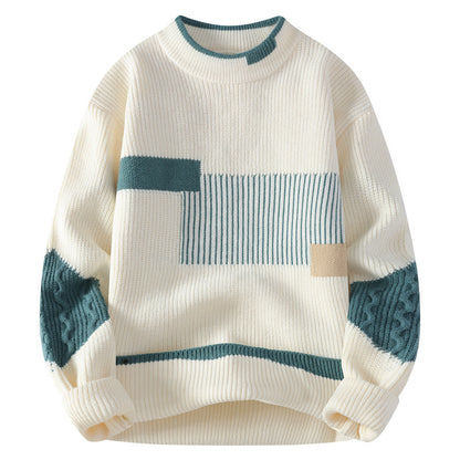 Fashion Colorblock Knitwear Winter