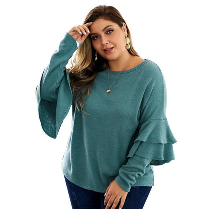 V-neck sweater long sleeves