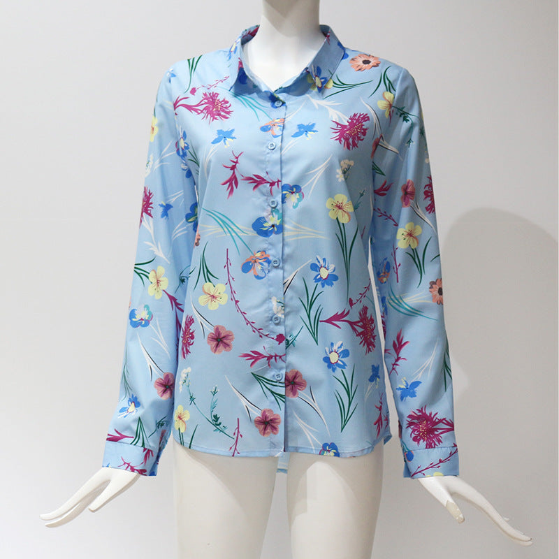 Long sleeves sleeves loose ladies chiffon lining