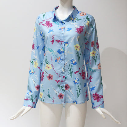 Long sleeves sleeves loose ladies chiffon lining