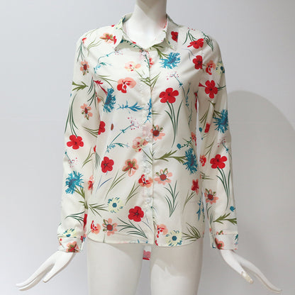 Long sleeves sleeves loose ladies chiffon lining