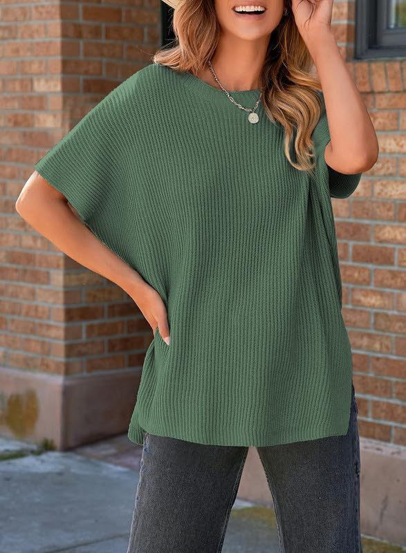 Casual Loose Shoulder Short-sleeved Top For Women