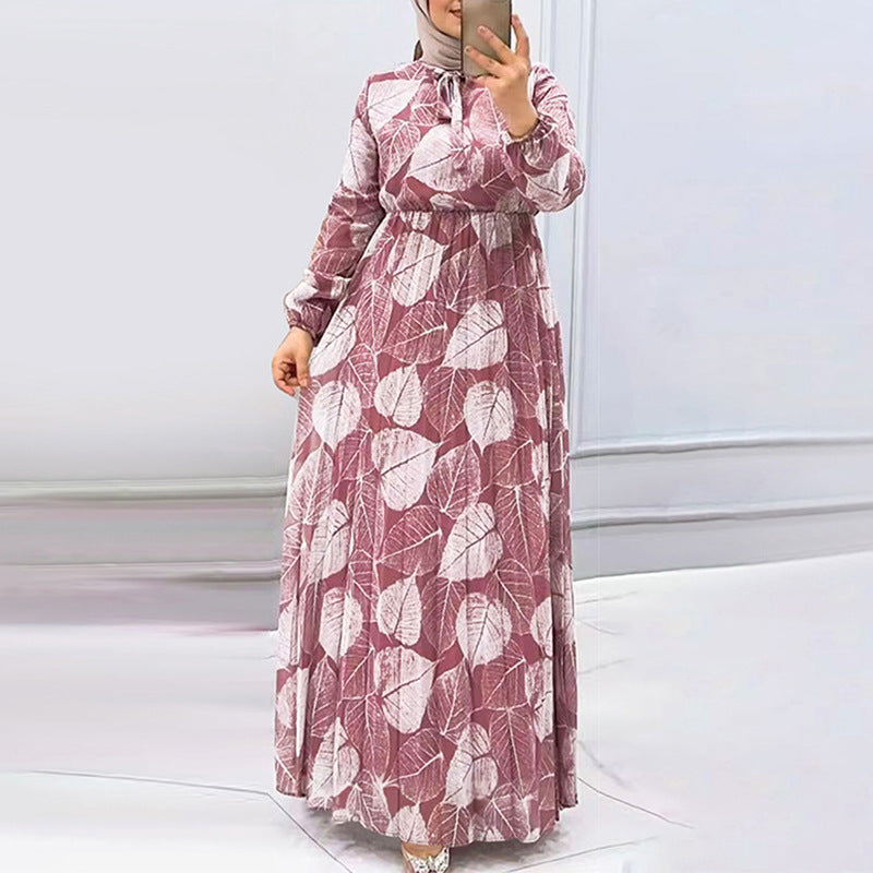 Women's Fashion Waist-controlled Muslim Dress