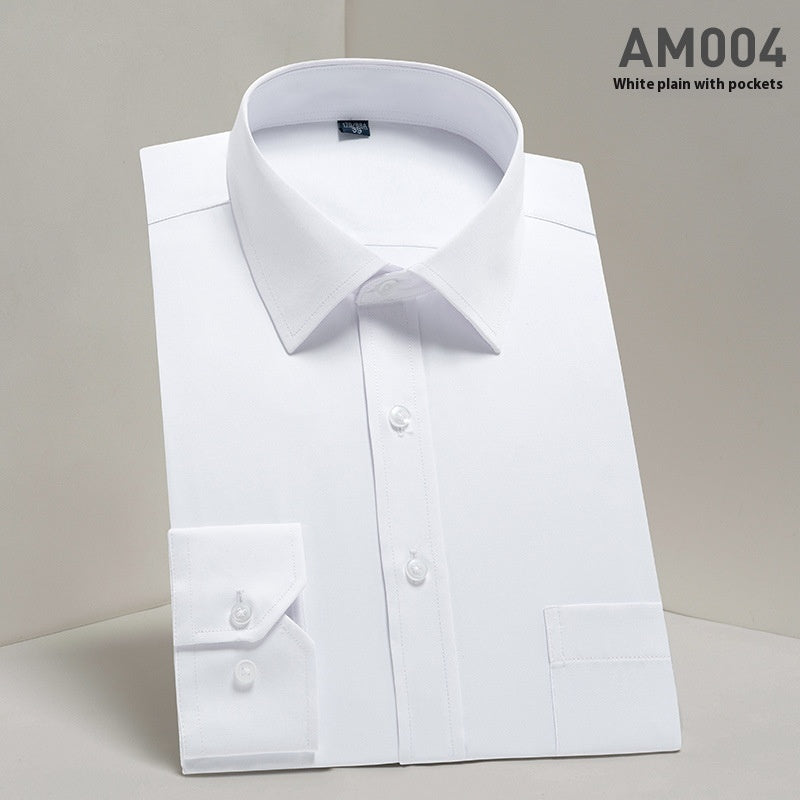 Ironing Free Long Sleeves Men's Shirt Business Work Clothes