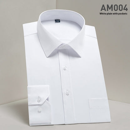 Ironing Free Long Sleeves Men's Shirt Business Work Clothes