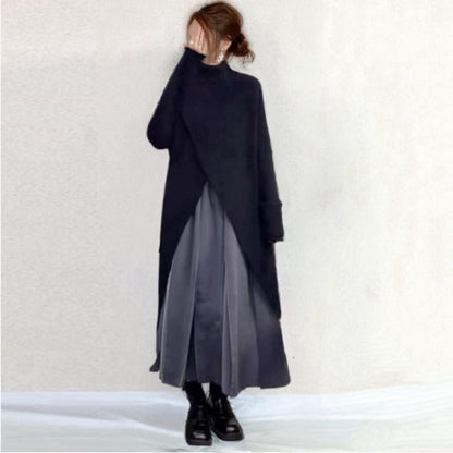 Women's Design High Slit Knitwear