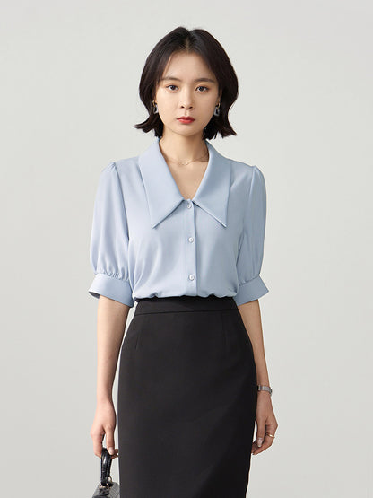 Short-sleeved Shirt Women's Design Loose Shirt Commuting To Work