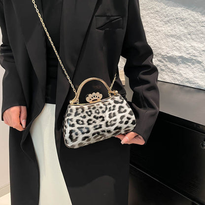 Leopard Print Fashion Retro Crossbody Bag For Women