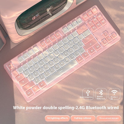 Office Game Wireless Bluetooth Three-model Mechanical Keyboard