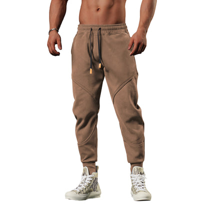 Warm Leisure Outdoor Track Sweatpants Men's Loose Tappered