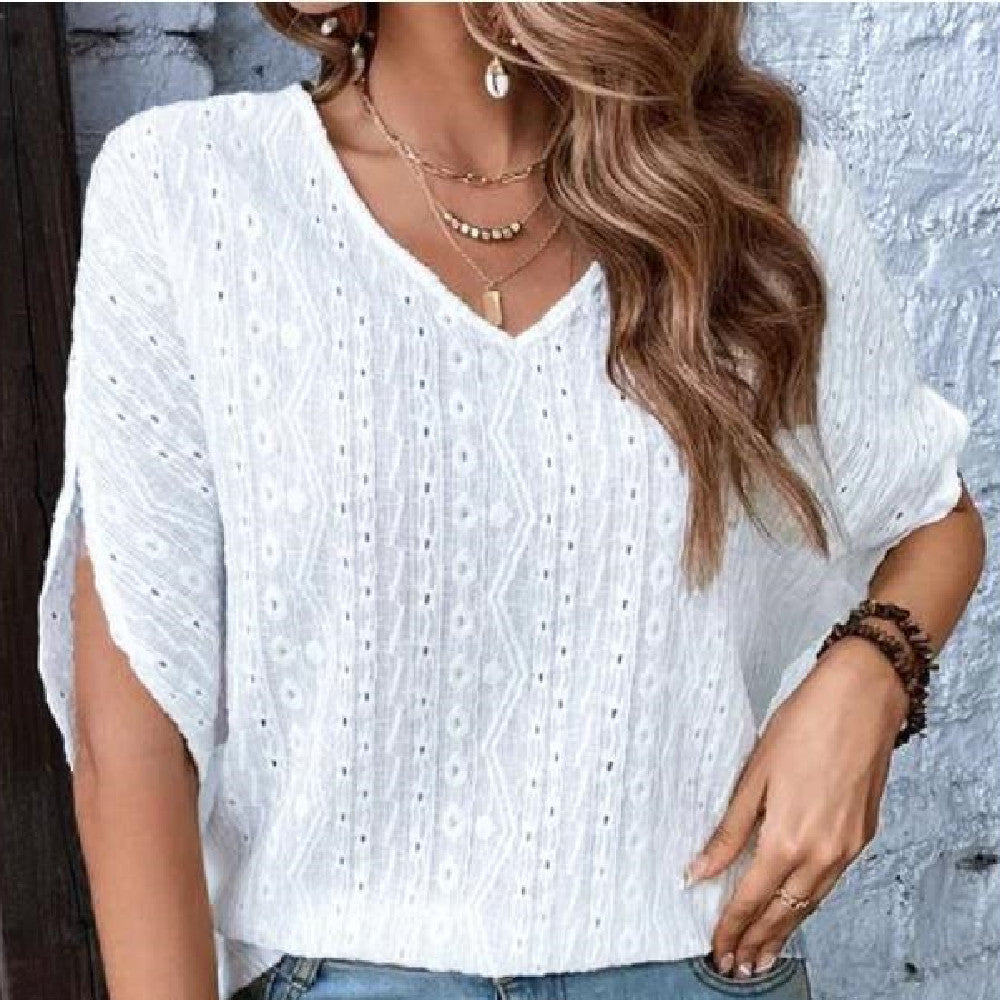 Fashion Short-sleeved Top T-shirt For Women
