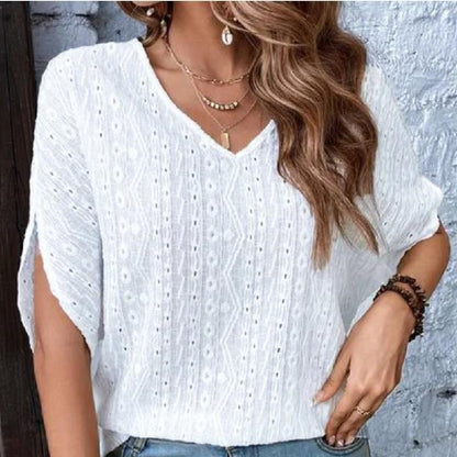Fashion Short-sleeved Top T-shirt For Women