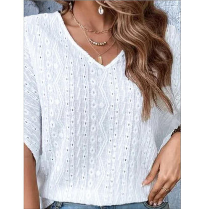 Fashion Short-sleeved Top T-shirt For Women