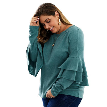 V-neck sweater long sleeves
