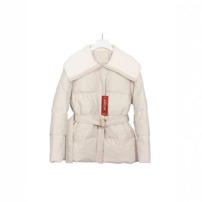 Women's Korean-style Knitted Lapel Down Jacket