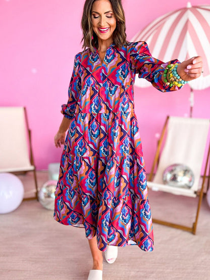 Women's High Waist Long Sleeves Dress