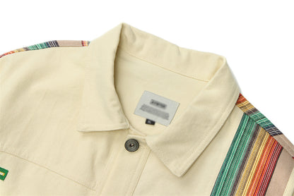 National Style Splicing Coat Men And Women