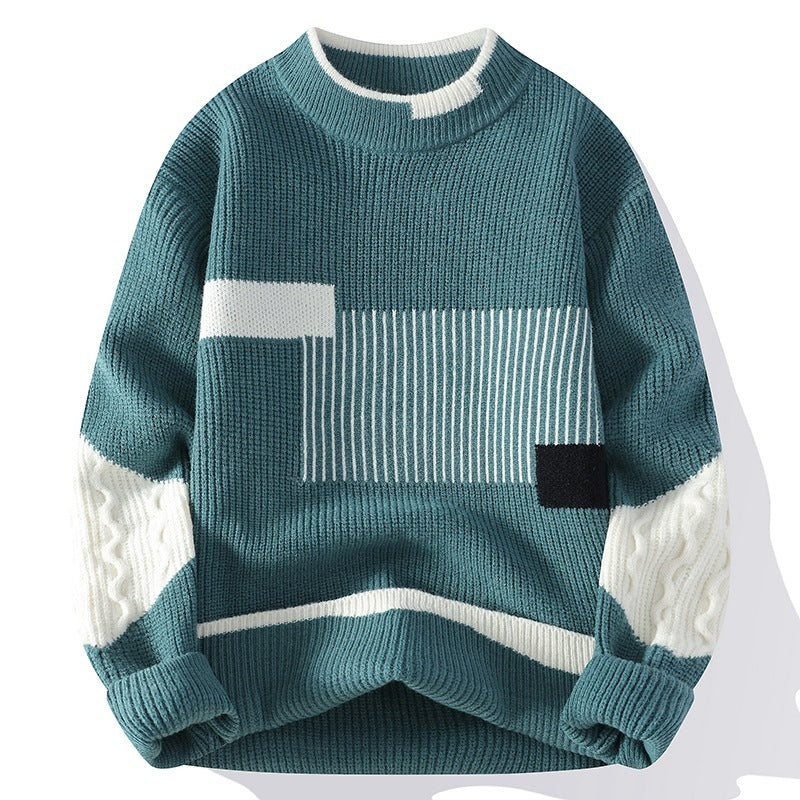 Fashion Colorblock Knitwear Winter