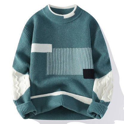 Fashion Colorblock Knitwear Winter
