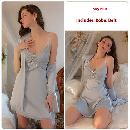 Women's Fashion Personality Slip Nightdress Suit