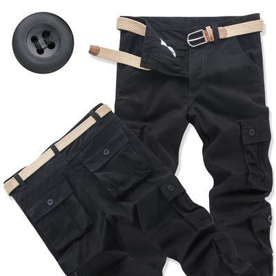 Multi-pocket Cargo Pants Trousers Thick Pants Pants Men's Loose Wear-resistant