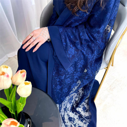 Muslim Fashion Women's Traditional Dress Lace Robe