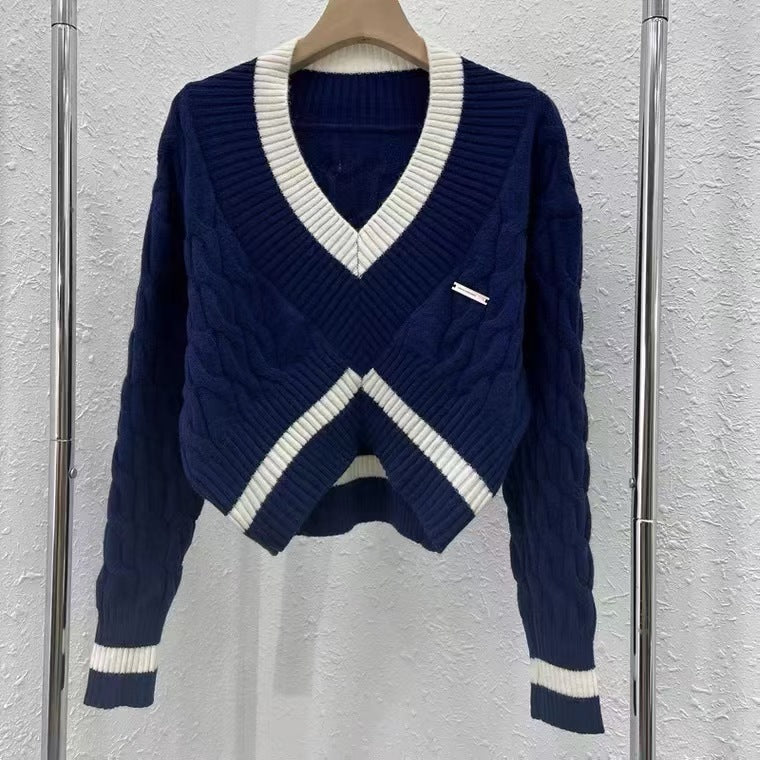 Women's Fashion Knitwear Short Top