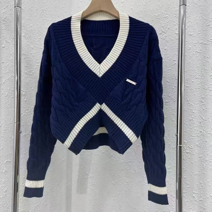 Women's Fashion Knitwear Short Top