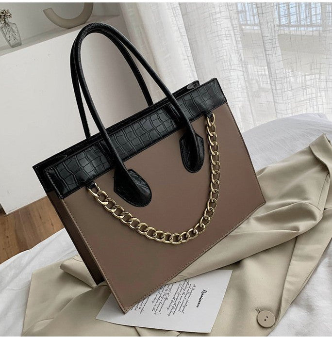 Large-capacity fashion all-match tote handbag