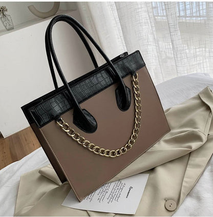 Large-capacity fashion all-match tote handbag