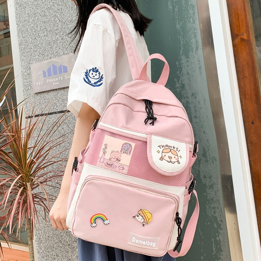 Forest schoolbag girl Korean Harajuku ulzzang