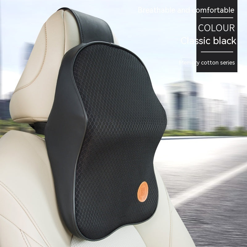 Four Seasons Universal Memory Foam Automotive Headrest Neck Pillow Lumbar Support Pillow