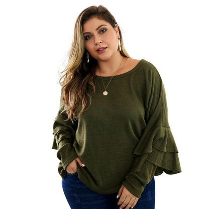 V-neck sweater long sleeves