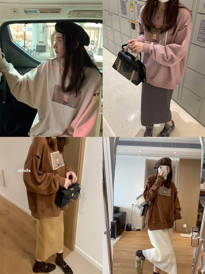 Fashion Waistcoat Printed Loose Casual Sweater