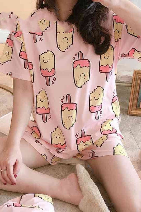 SHorT Sleeve CuTe SleePWear HomeWear