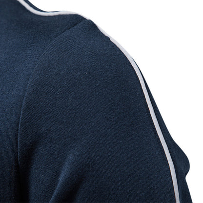 All-matching Men's Sports Contrast Color Casual Cardigan