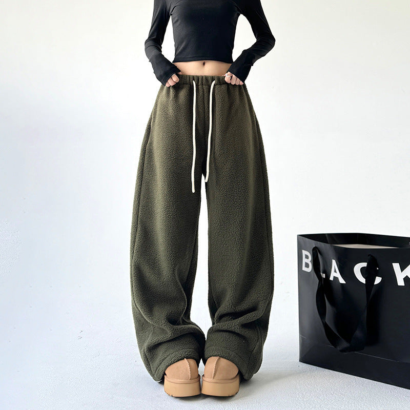 Cashmere Warm Wide-leg Pants For Women Winter