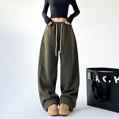 Cashmere Warm Wide-leg Pants For Women Winter