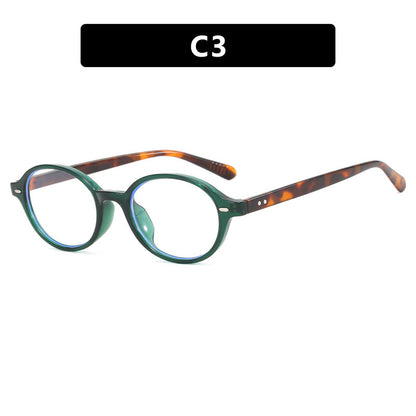 Women's Fashion Retro Literary Plain Glasses