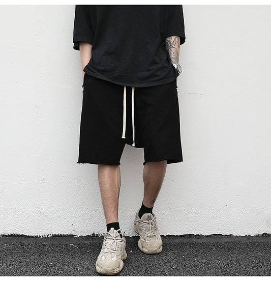 Terry Zippered Shorts