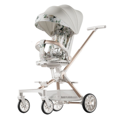 Four-wheel Children Infants Two-way Reclining Trolley Lightweight Folding
