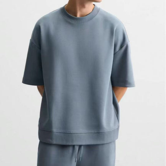 Loose Double-sided Cloth Texture Short Sleeve