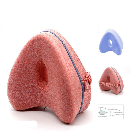 Leg Pillow – Heart-Shaped Memory Foam Contour Pillow for Side Sleepers, Hip, and Knee Support