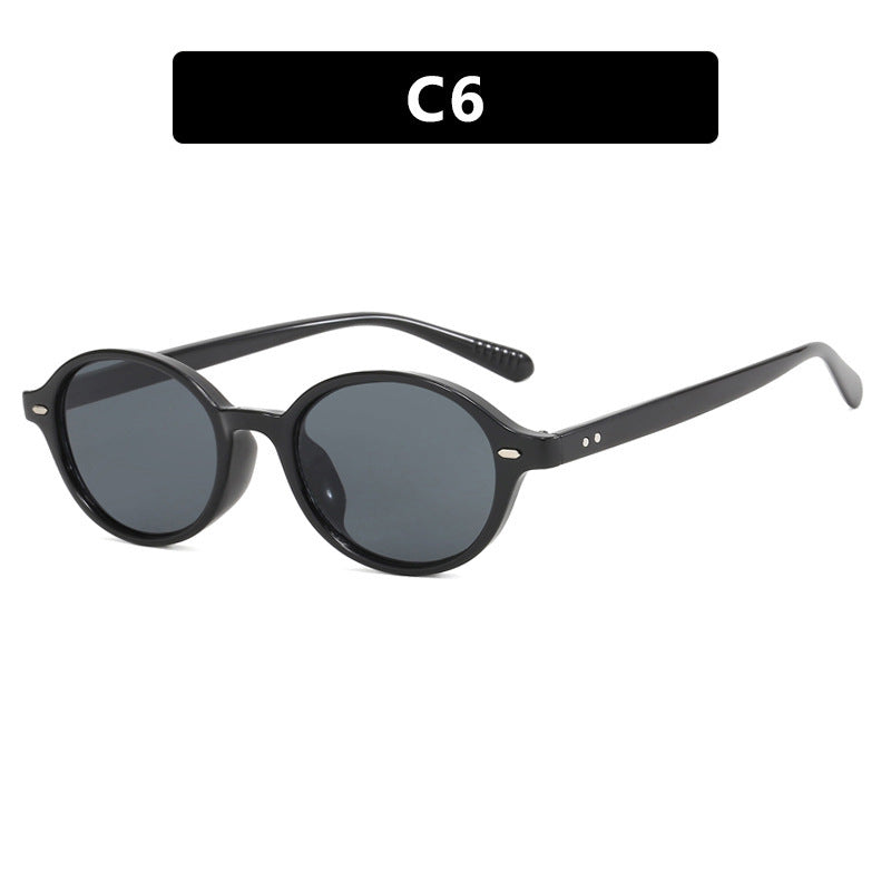 Women's Fashion Retro Literary Plain Glasses
